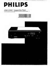 Philips CD601 Quick Start Manual