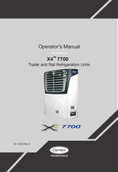 Carrier X4 7700 Operator's Manual