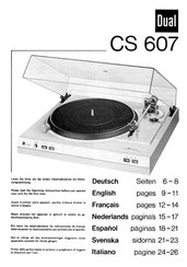 Dual CS 607 Manual