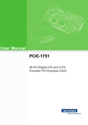 Advantech PCIE-1751 User Manual