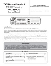Vertex Standard VX-2500U Service Manual