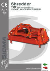 Sicma TUF 220 Use And Maintenance Manual