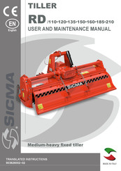 Sicma RD/150 User And Maintenance Manual