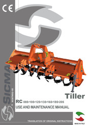 Sicma RC 185 Use And Maintenance Manual