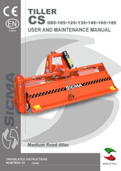 Sicma CS/085 Use And Maintenance Manual