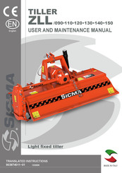 Sicma ZLL/090 Use And Maintenance Manual