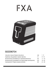 FXA 502296704 Instruction Manual