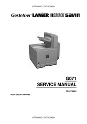 Ricoh Gestetner LANIER SAVIN G071 Service Manual