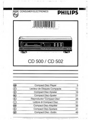 Philips CD502 Manual