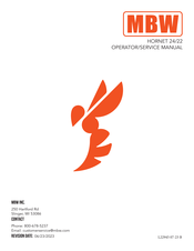 MBW HORNET 24/22 Operators & Service Manual