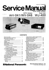 National Panasonic WV-041 Service Manual