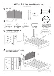 Baxton Studio 9773-1 Assembly Instructions