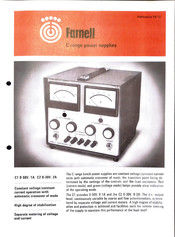 Farnell C1 Instruction Manual