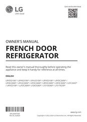 LG LRYXC2606D Owner's Manual