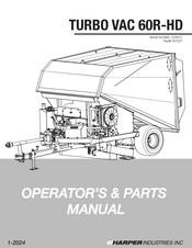 Harper TURBO VAC 60R-HD Operator's & Parts Manual