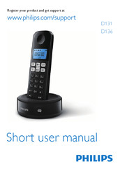 Philips D1362B/FR Short User Manual