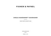 Fisher & Paykel DishDrawer DD24STI Installation Manual