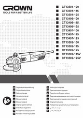 Crown CT13502-125V Original Instructions Manual