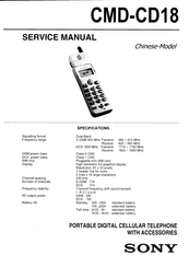 Sony CMD-CD18 Service Manual