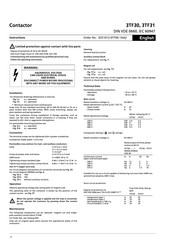 Siemens 3TF30 Instructions