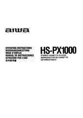 Aiwa HS-PX1000 Operating Instructions Manual