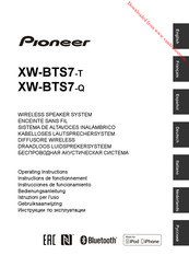 Pioneer XW-BTS7-T Operating Instructions Manual