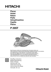 Hitachi Koki P 20ST Handling Instructions Manual