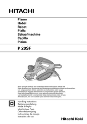 Hitachi Koki P 20SF Handling Instructions Manual