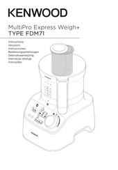 Kenwood FDM71.450SS Instructions Manual