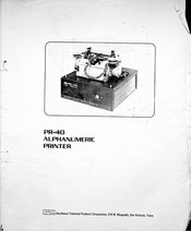 SWTPC PR-40 Assembly Instructions Manual
