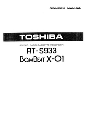 Toshiba RT-S933 Owner's Manual
