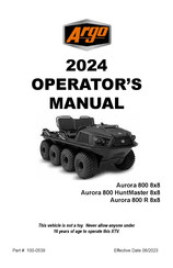 Argo Aurora 800 8x8 2024 Operator's Manual
