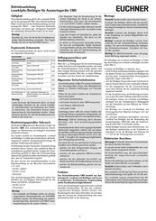 EUCHNER CMS-R-EXL-SC Operating Instructions Manual