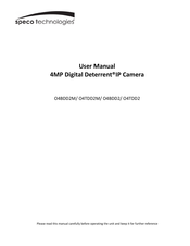 Speco O4TDD2 User Manual