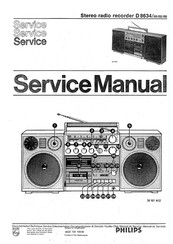 Philips D 8634/02 Service Manual