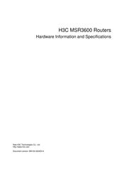 H3C MSR3600 Manual