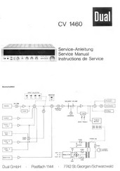Dual CV 1460 Service Manual