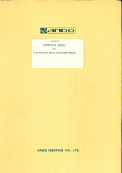 Ando AH-5403 Instruction Manual