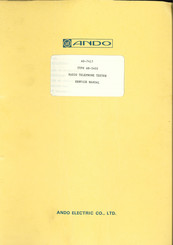 Ando AH-5403 Service Manual