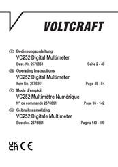 VOLTCRAFT 2576861 Operating Instructions Manual