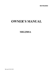 TradeWeld MIG250SA Owner's Manual