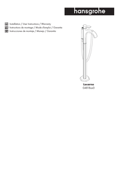 Hans Grohe Locarno 04818 0 Series User Instructions