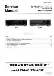 Marantz 74 PM40/01B Service Manual
