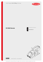Fronius VR 5000 Operating Instructions Manual