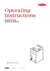 Fronius Robacta TC 1000 ext Operating Instructions Manual