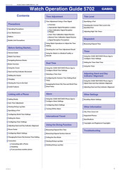 Casio 5702 Operation Manual