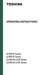 Toshiba 32 WF2F Series Operating Instructions Manual