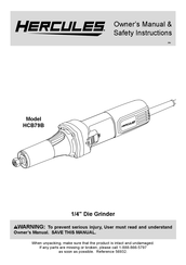 Hercules HCB79B Owner's Manual & Safety Instructions
