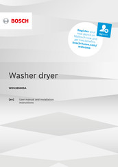 Bosch WDU28560SA User Manual And Installation Instructions