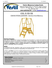 Vestil COL-3-26-33 Instruction Manual